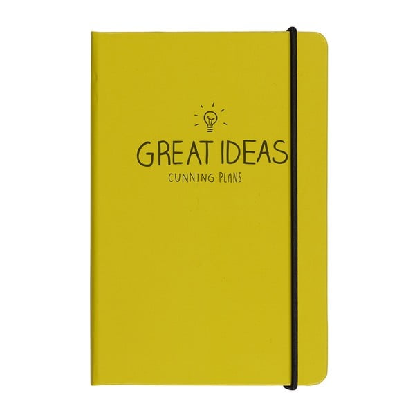 Great Ideas Yellow Notes jegyzetfüzet, A5 - Happy Jackson