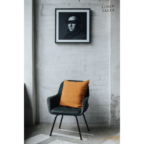 Len párnahuzat 40x40 cm Hazelnut – Linen Tales-image-2