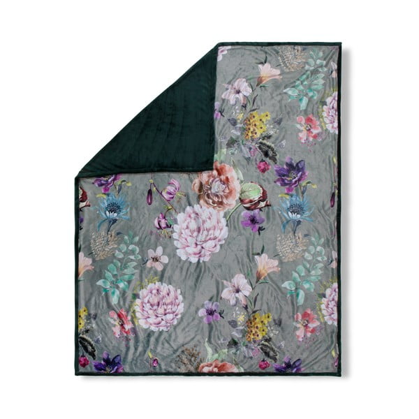 Chloe zöld kétoldalas takaró, 130 x 160 cm - Descanso