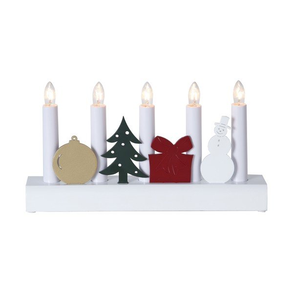 Julia fehér gyertyatartó, magasság 15 cm - Star Trading-image-2