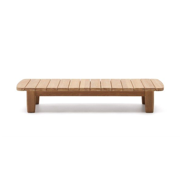 Teakfa kerti dohányzóasztal 70x140 cm Tirant – Kave Home