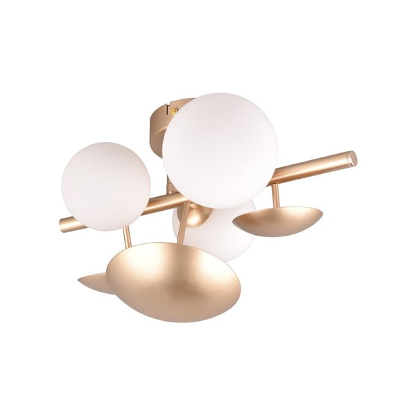 Fehér-aranyszínű fali lámpa Bubble – Trio Select