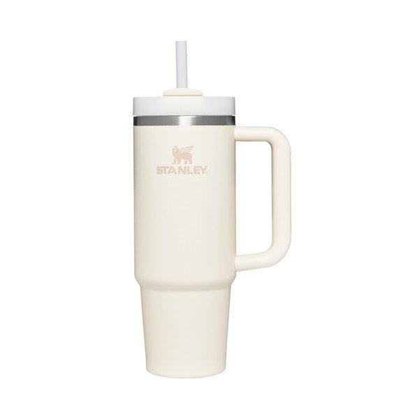 Krémszínű rozsdamentes acél termosz szívószállal 890 ml Quencher H2.O FlowState™ Tumbler Cream 2.0 – Stanley