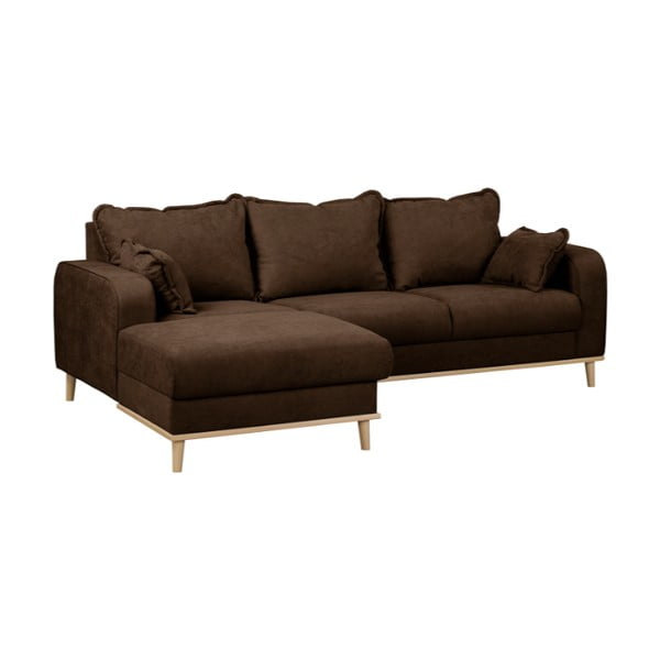 Sötétbarna sarokkanapé (bal oldali) Beata – Ropez-image-2