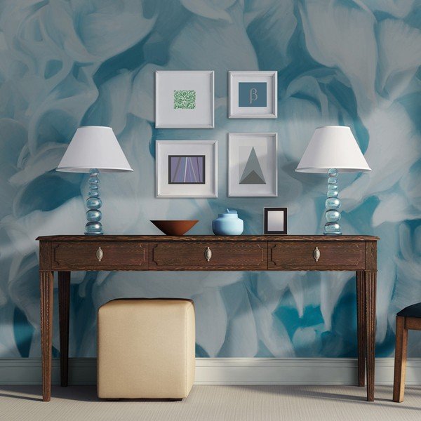 Blue Azalea nagyméretű tapéta, 200 x 154 cm - Artgeist-image-1