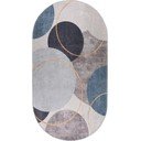 Kék-szürke mosható szőnyeg 60x100 cm Oval – Vitaus