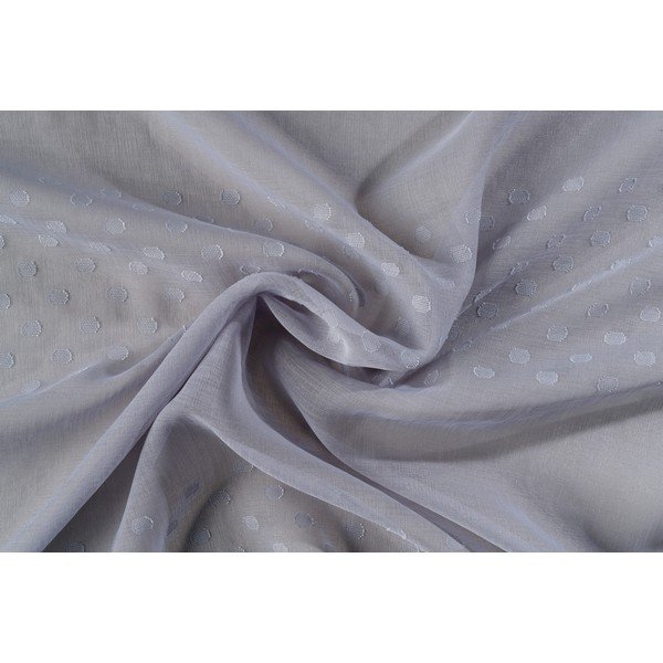 Szürke átlátszó függöny 140x260 cm Aurea – Mendola Fabrics-image-3
