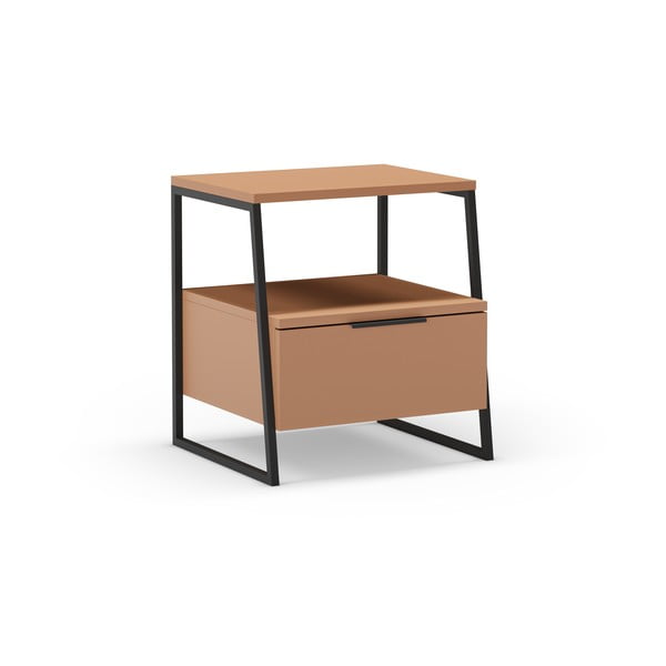 Téglavörös éjjeliszekrény Velia – Marckeric-image-4