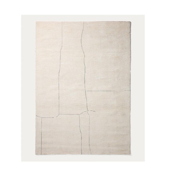 Krémszínű kézi szövésű szőnyeg 200x300 cm Lisdan – Kave Home