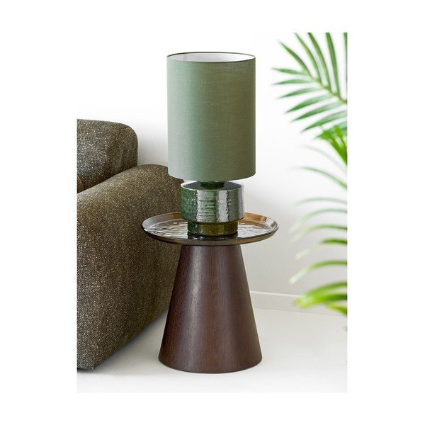 Kerek tárolóasztal üveg asztallappal ø 50 cm Orvieto – House Nordic-image-1