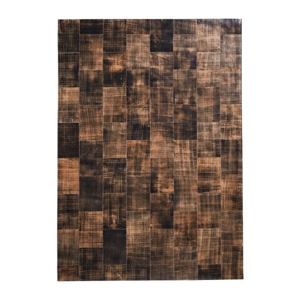Cairo barna szőnyeg valódi bőrből, 170 x 240 cm - Fuhrhome