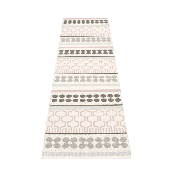 Világos rózsaszín-szürke kültéri-beltéri futószőnyeg 70x270 cm Asta Pale Rose – Pappelina-image-1