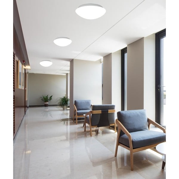 Fehér mennyezeti lámpa üveg búrával ø 40 cm Nina – Candellux Lighting-image-1