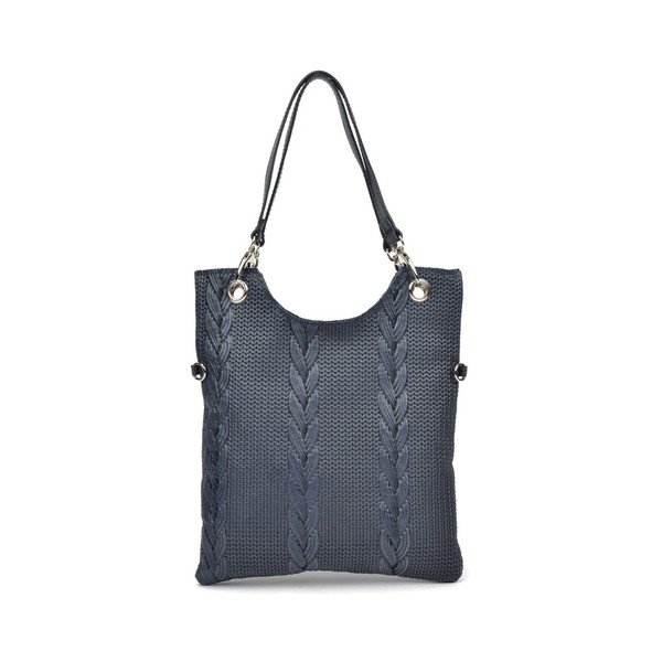 Elsa kék bőr kézitáska - Mangotti-image-1