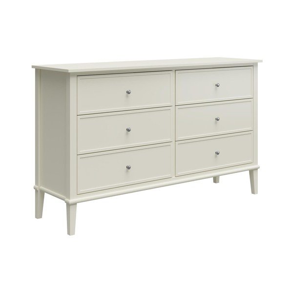 Fehér alacsony komód 138x84 cm Franklin – Støraa-image-3