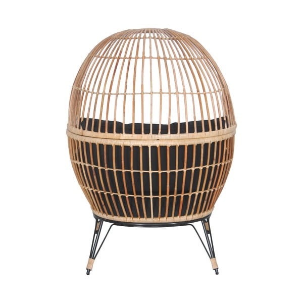 Nodi Black rattan kerti fotel - Bonami Essentials-image-3