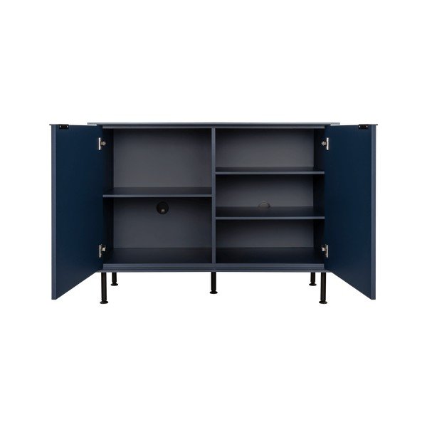 Sötétkék komód kábellyukkal 120x88x50 cm Suumo – noo.ma-image-3