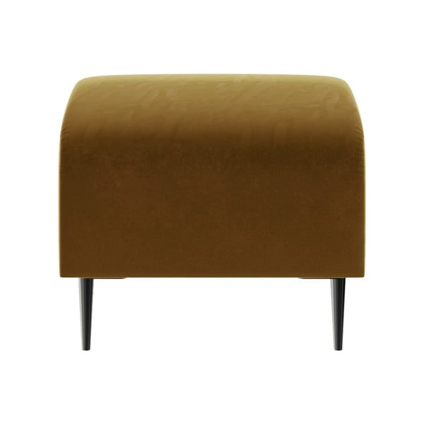 Shel mézsárga bársony lábtartó - Ghado-image-2