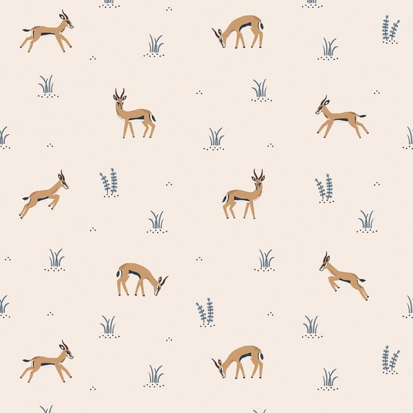 Gyerek tapéta 10 m x 50 cm Gazelles' Play – Lilipinso