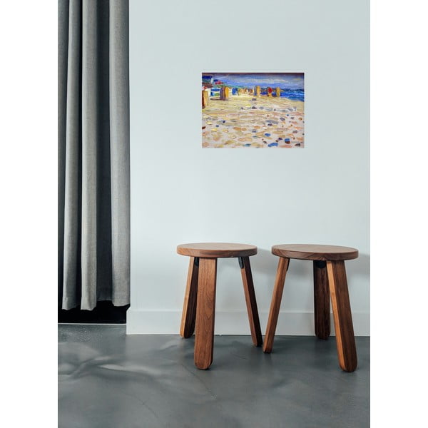 Reprodukciós kép 40x30 cm Holland - Beach Chairs, Wassily Kandinsky – Fedkolor-image-1