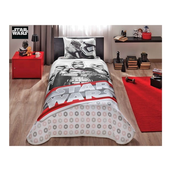 Star Wars Stormtroopers ágytakaró, párnahuzat és lepedő szett, 160 x 230 cm