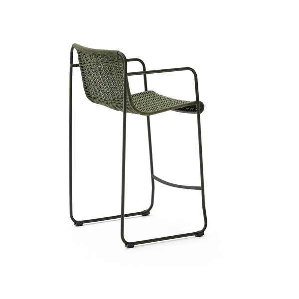 Zöld fém kerti bárszék Maurina – Kave Home-image-4