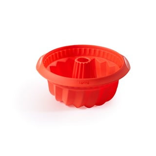 Piros szilikon kuglóf sütőforma, ⌀ 22 cm - Lékué