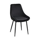 Fekete bársony étkezőszék szett 2 db-os Sierra - Rowico