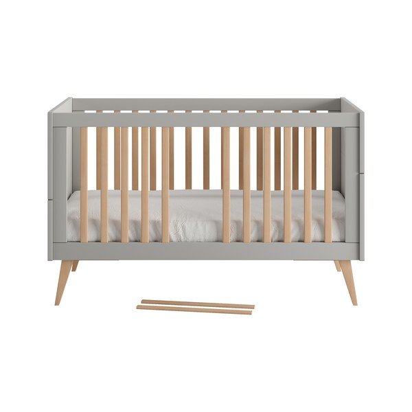 Szürke babaágy 70x140 cm Swing – Pinio-image-3