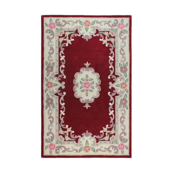 Aubusson piros gyapjú szőnyeg, 75 x 150 cm - Flair Rugs