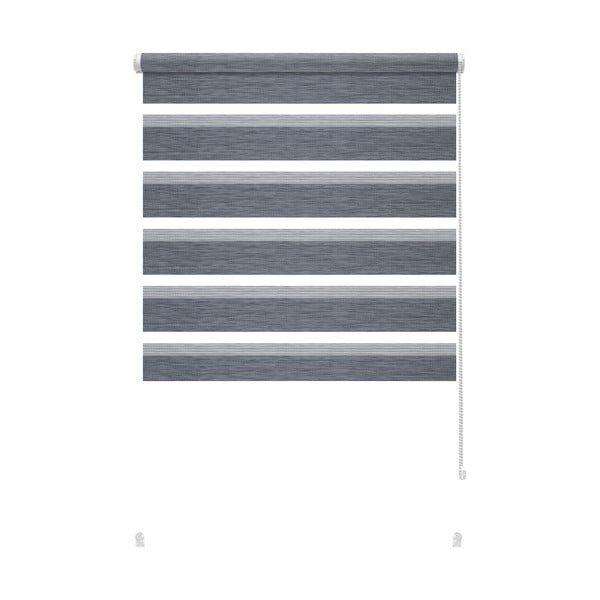 Antracitszürke nappali-éjszakai roló 80x150 cm Zebra Silvalin – Gardinia