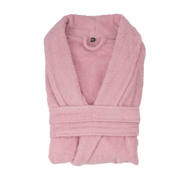 Régi rózsaszín pamut fürdőköntös, XL/XXL - Casa Di Bassi