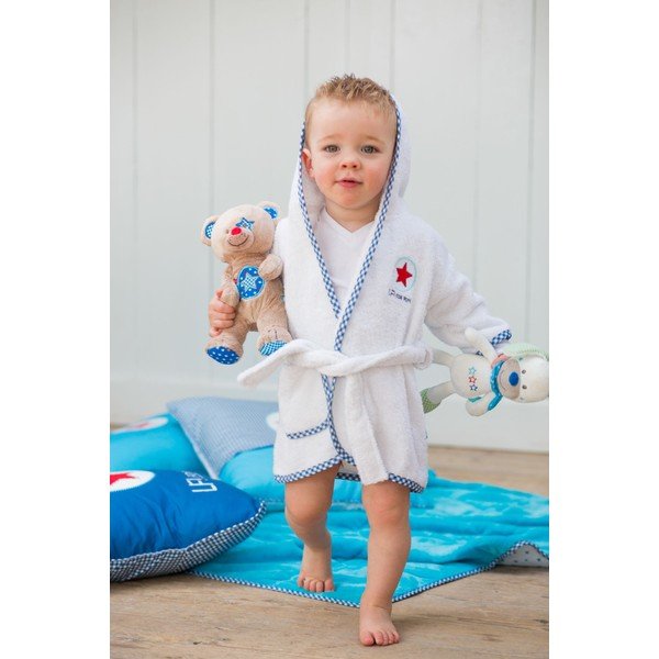 Fehér gyerek fürdőköpeny - Tiseco Home Studio-image-1