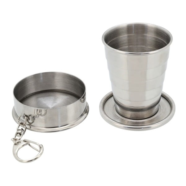 Összecsukható rozsdamentes acél pohár, 60 ml - Cattara-image-1