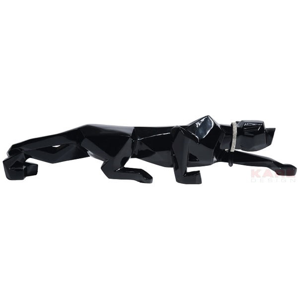 Black Cat fekete szobor, hosszúság 90 cm - Kare Design