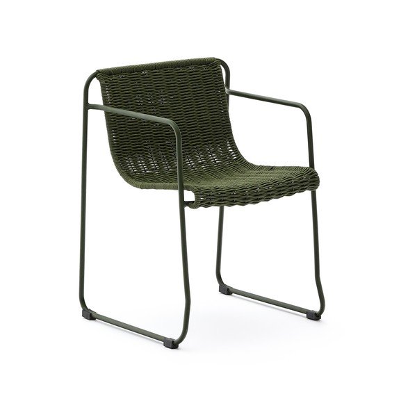 Zöld fém kerti szék Maurina – Kave Home