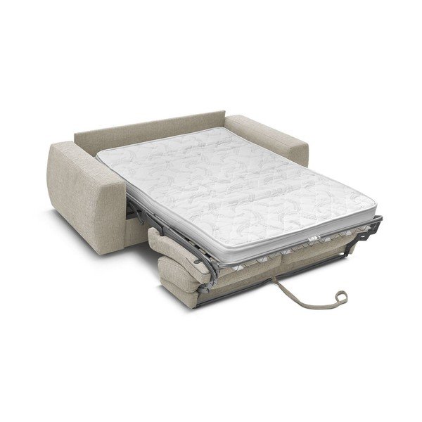 Bézs zsenília kanapé mindennapos alvásra-kinyitható 240 cm Hugo – Bobochic Paris-image-4