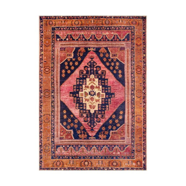 Senneh narancssárga-rózsaszín szőnyeg, 160 x 230 cm - Floorita