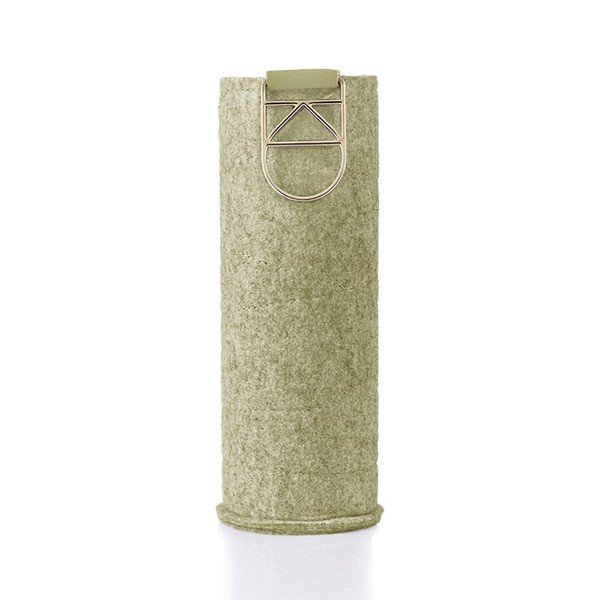 Zöld ivópalack boroszilikát üvegből, műbőr tartóval 750 ml Mismatch Playa - Equa-image-2