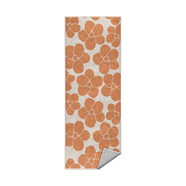 Narancssárga mosható futószőnyeg 80x200 cm Orange Meadow – Mila Home