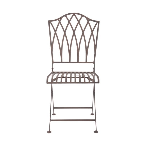 Barna fém összecsukható kerti szék – Esschert Design