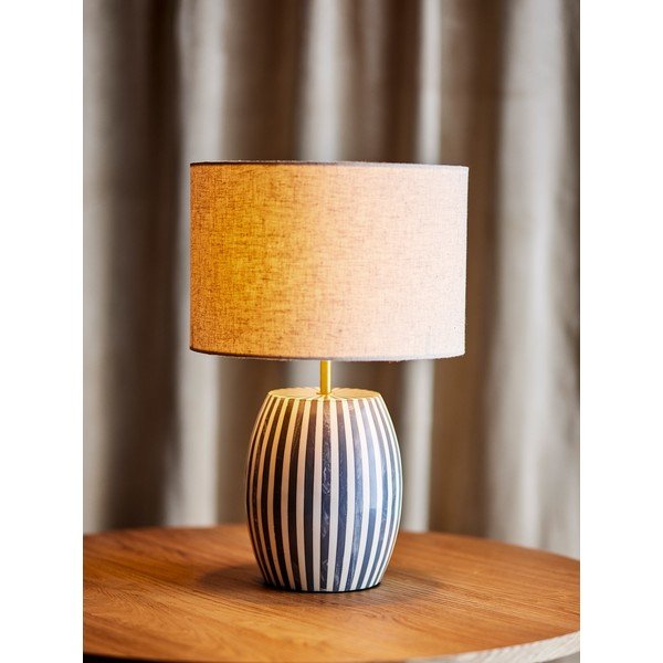 Fehér-szürke LED asztali lámpa (magasság 47 cm) Tali – Bloomingville-image-1