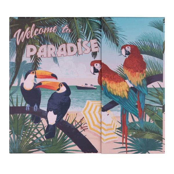 Paradise heti tervező post-itekkel és tárolórekesszel - Tri-Coastal Design
