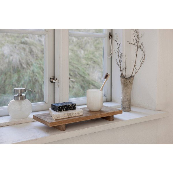 Krémszínű üveg fogkefetartó pohár Opal – Mette Ditmer Denmark-image-2