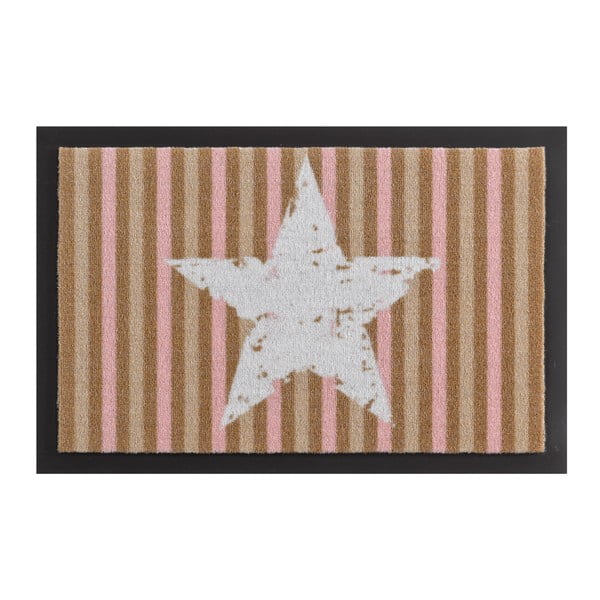 Star Stripes Beige lábtörlő, 40 x 60 cm - Hanse Home