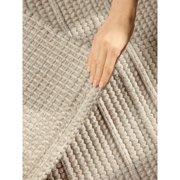 Krémszínű kézi szövésű gyapjú futószőnyeg 80x250 cm Camden Parker – Ted Baker-image-2