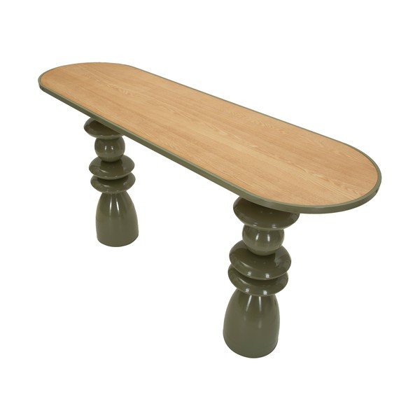 Zöld fém konzolasztal 45x150 cm Metal Console – Mauro Ferretti-image-3