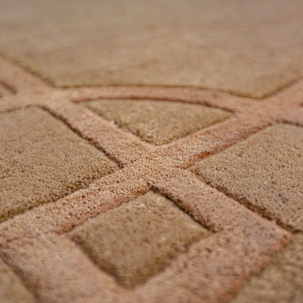 Terrakotta színű kézi szövésű gyapjú szőnyeg 120x170 cm Gatsby – Flair Rugs-image-2