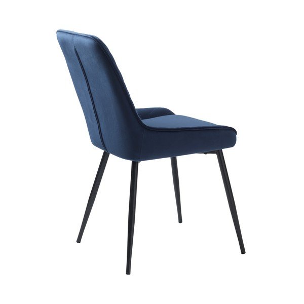 Kék bársony étkezőszék Milton – Unique Furniture-image-3