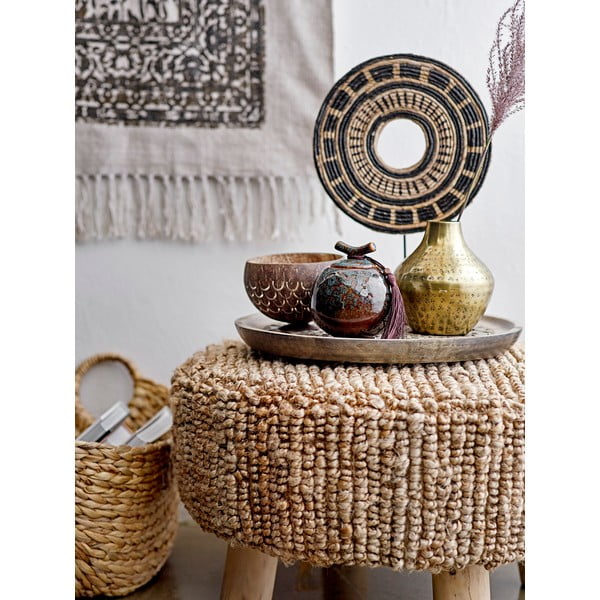 Luca bézs-fekete szőnyeg, 90 x 150 cm - Bloomingville-image-1